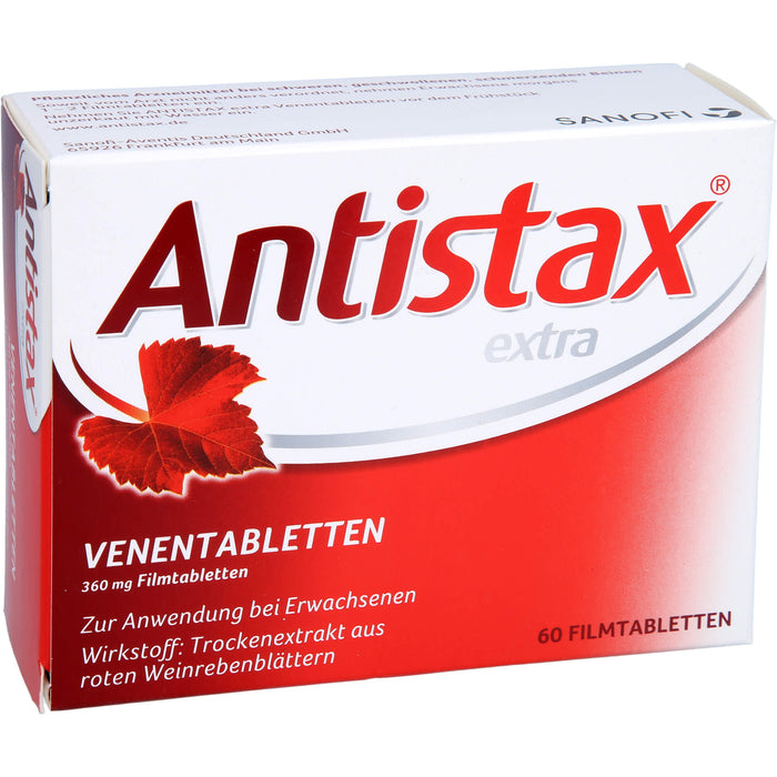 Antistax extra Venentabletten 360 mg bei schweren, geschwollenen, schmerzenden Beinen, 60 pcs. Tablets