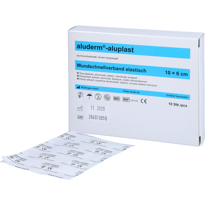 aluderm-aluplast elastisch 1 m x 6 cm Wundauflage, 1 St. Pflaster