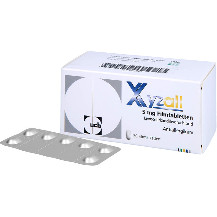 Xyzall 5 mg Eurim Filmtabletten bei Allergien, 50 pcs. Tablets