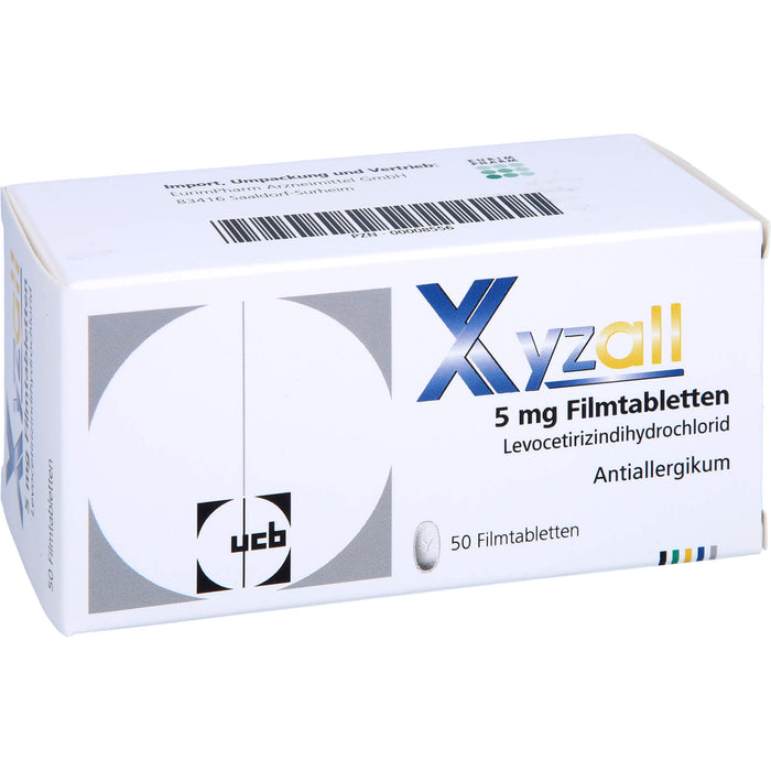 Xyzall 5 mg Eurim Filmtabletten bei Allergien, 50 pcs. Tablets