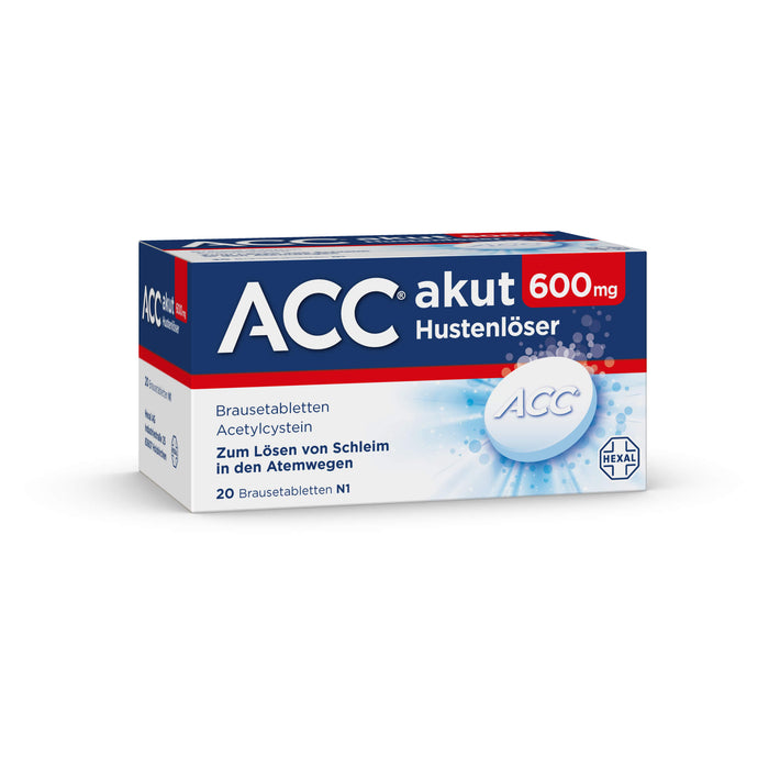 ACC akut 600 mg Hustenlöser Brausetabletten, 20 pc Tablettes