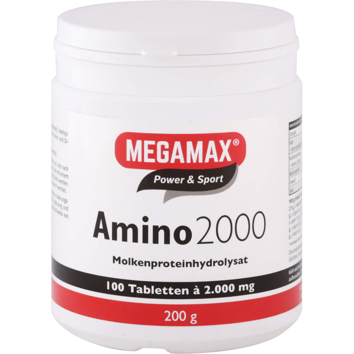 MEGAMAX Power & Sport Amino 2000 Tabletten, 100 pcs. Tablets