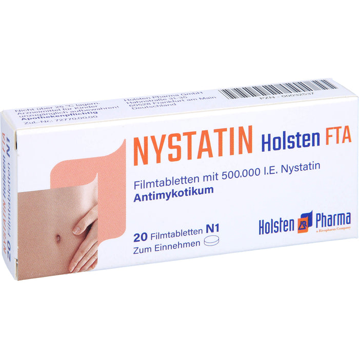 Nystatin Holsten Filmtabletten, 20 St. Tabletten