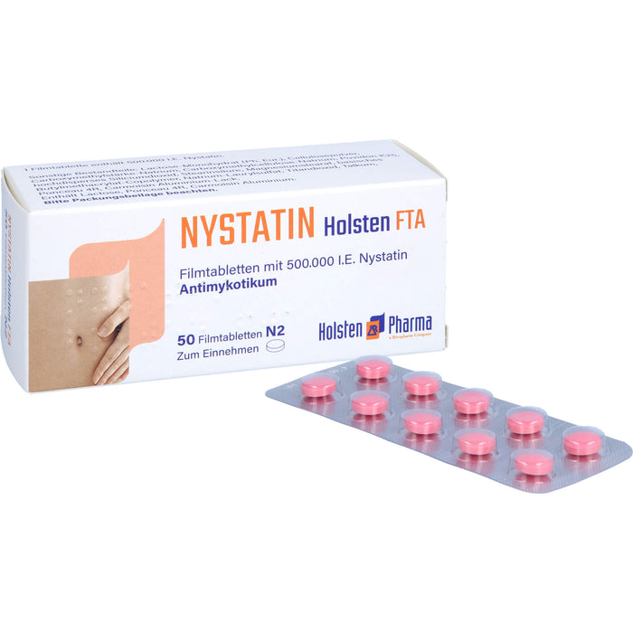 Nystatin Holsten Filmtabletten, 50 St. Tabletten