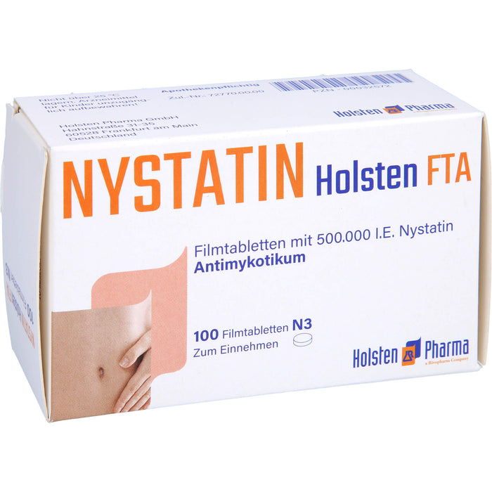 Nystatin Holsten FTA, Filmtabletten mit 500.000 I.E. Nystatin, 100 St. Tabletten