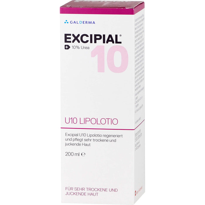 EXCIPIAL U10 Lipolotio für sehr trockene und juckende Haut, 200 ml Lotion