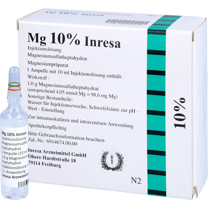 MG 10% Inresa Injektionslösung, 10 pcs. Ampoules