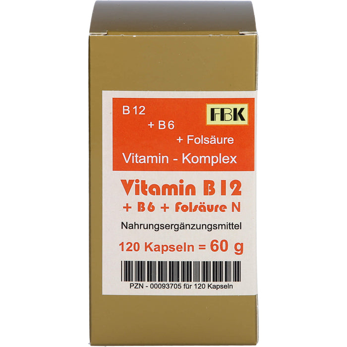 Vitamin B12 + B6 + Folsäure Komplex N, 120 St KAP