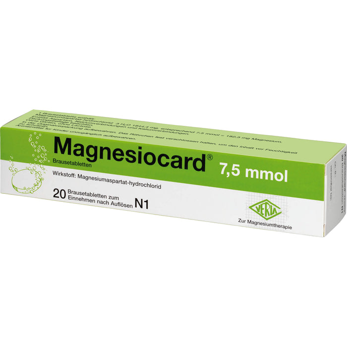 Magnesiocard 7,5 mmol Brausetabletten, 20 pcs. Tablets