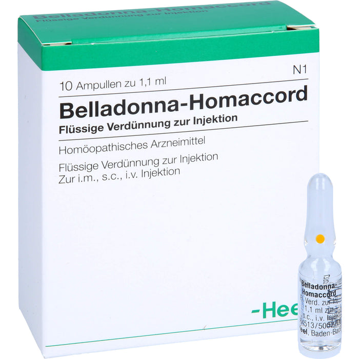 Belladonna-Homaccord flüssige Verdünnung, 10 pc Ampoules