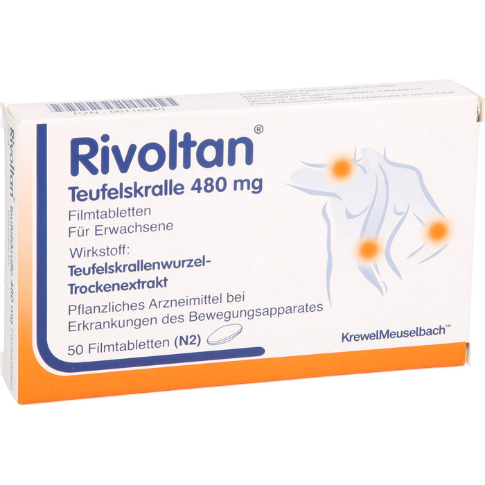 Rivoltan Teufelskralle 480mg Filmtabletten, 50 St FTA