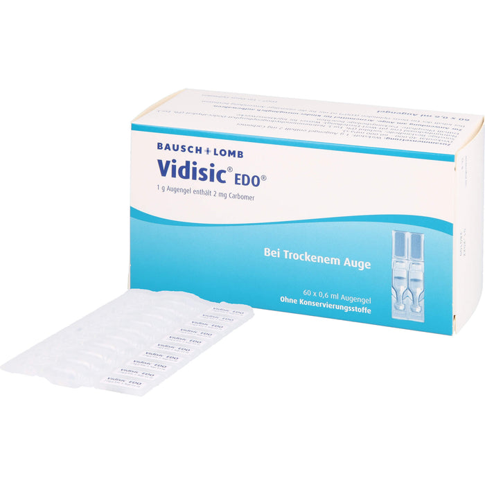 Vidisic EDO Augengel bei trockenem Auge, 60 pc Pipettes à dose unique