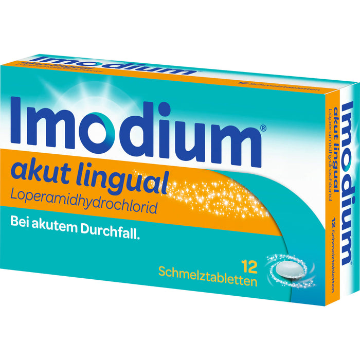 Imodium akut lingual 2 mg Schmelztabletten Reimport EurimPharm, 12 pc Tablettes