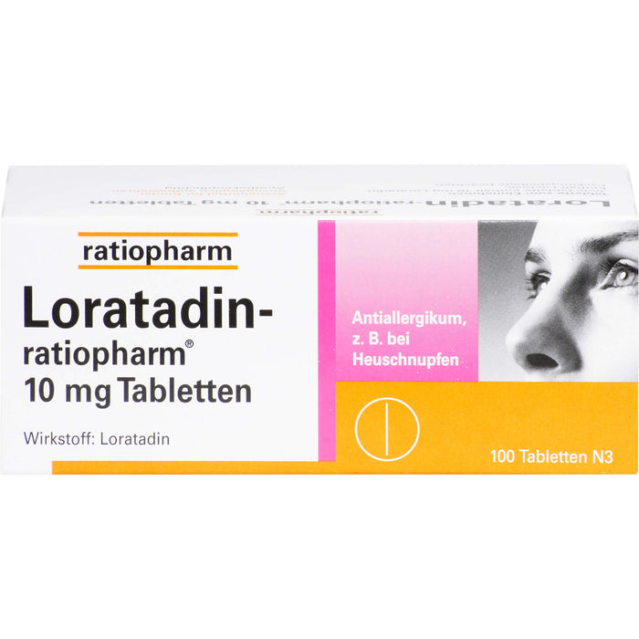 Loratadin-ratiopharm 10 mg Tabletten bei Allergien, 100 pcs. Tablets