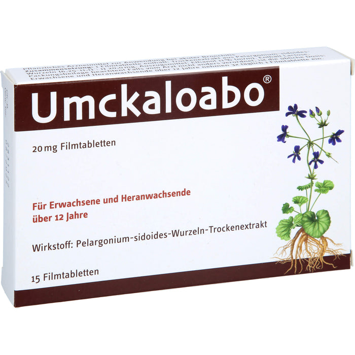 Umckaloabo 20 mg Filmtabletten, 15 pcs. Tablets