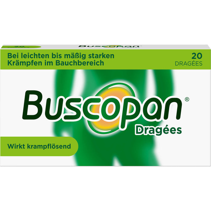 Buscopan Dragées wirkt krampflösend Original Sanofi-Aventis, 20 St. Tabletten