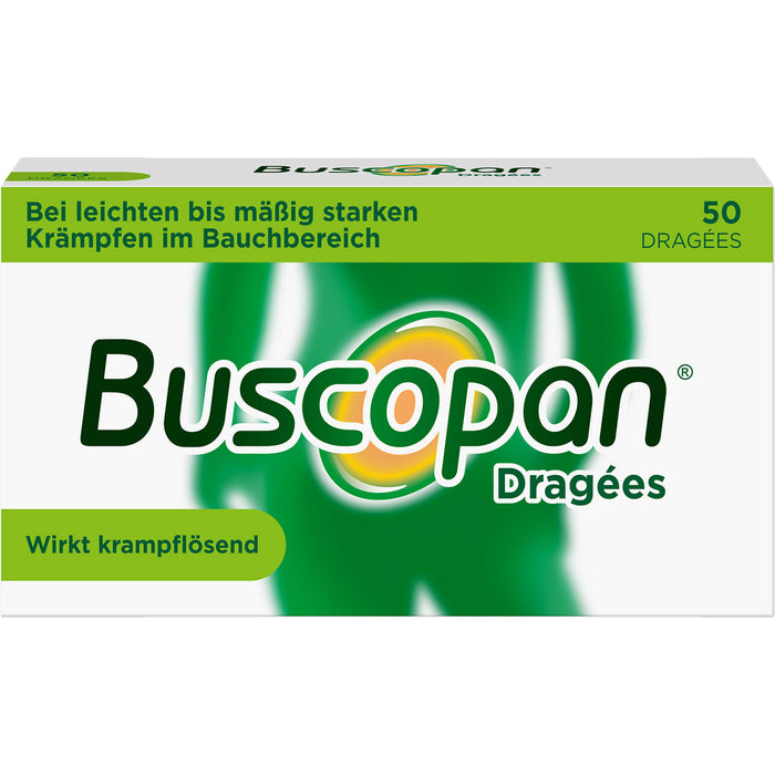 Buscopan Dragées wirkt krampflösend Original Sanofi-Aventis, 50 St. Tabletten