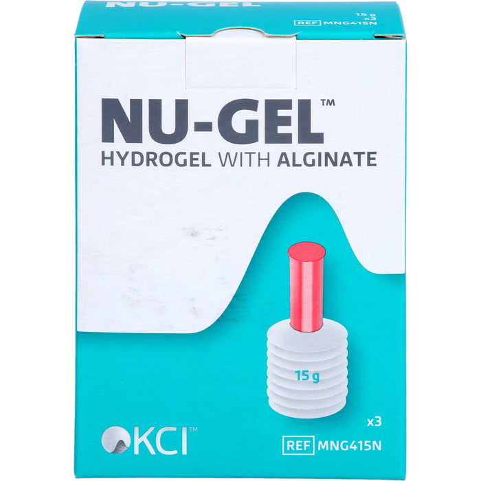 NU-Gel Hydrogel mit Alginat für trockene, belegte und nekrotische Wunden, 45 g Gel