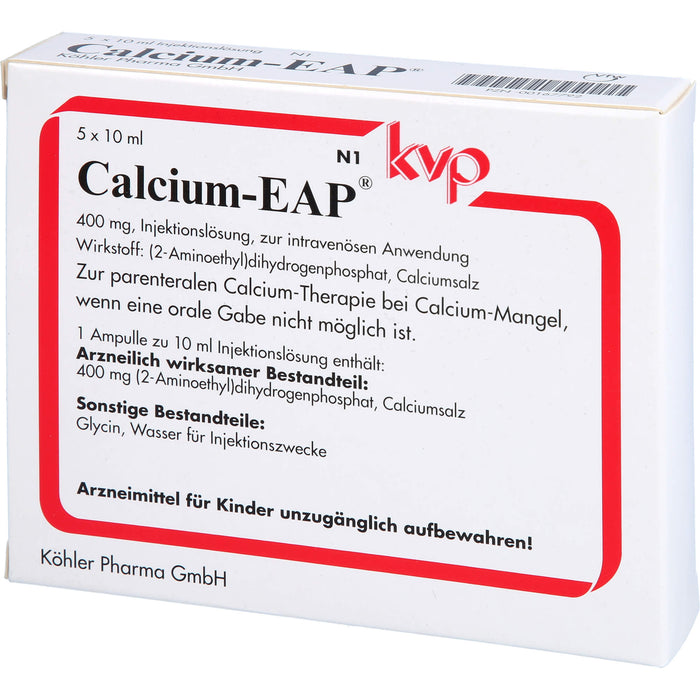 Calcium-EAP Injektionslösung bei Calcium-Mangel, 5 pc Ampoules