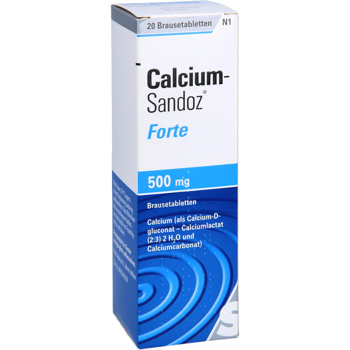 Calcium-Sandoz forte Brausetabletten, 20 pc Tablettes