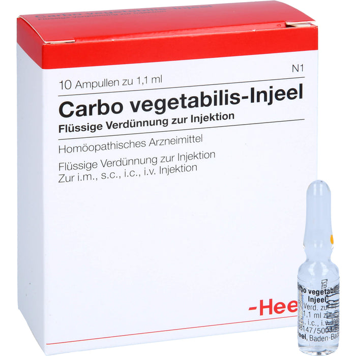 Carbo vegetabilis-Injeel flüssige Verdünnung, 10 St. Ampullen