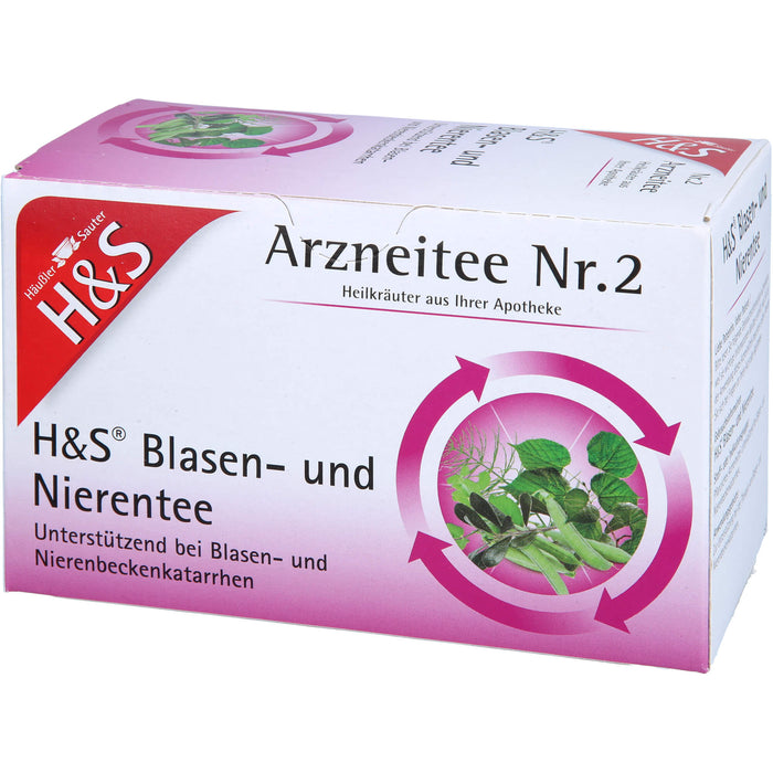 H&S Blasen- und Nierentee Arzneitee Nr. 2, 20 pcs. Filter bag