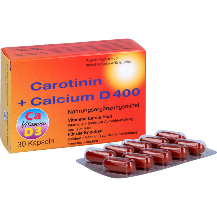 Inkosmia Carotinin + Calcium D 400 Kapseln, 30 St. Kapseln