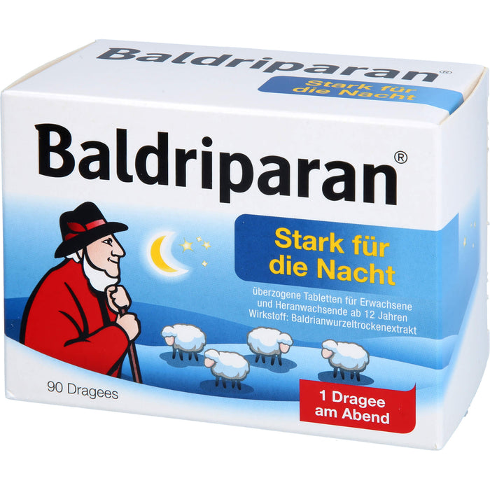 Baldriparan stark für die Nacht Dragees, 90 St. Tabletten