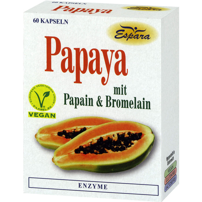 Espara Papaya Enzyme Kapseln, 60 pc Capsules