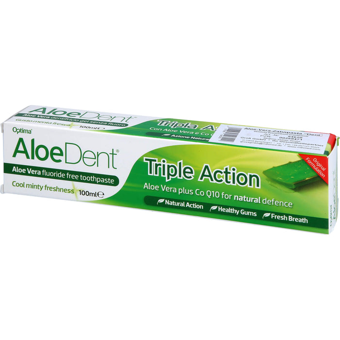 AloeDent Triple Action Zahnpasta, 100 ml Dentifrice