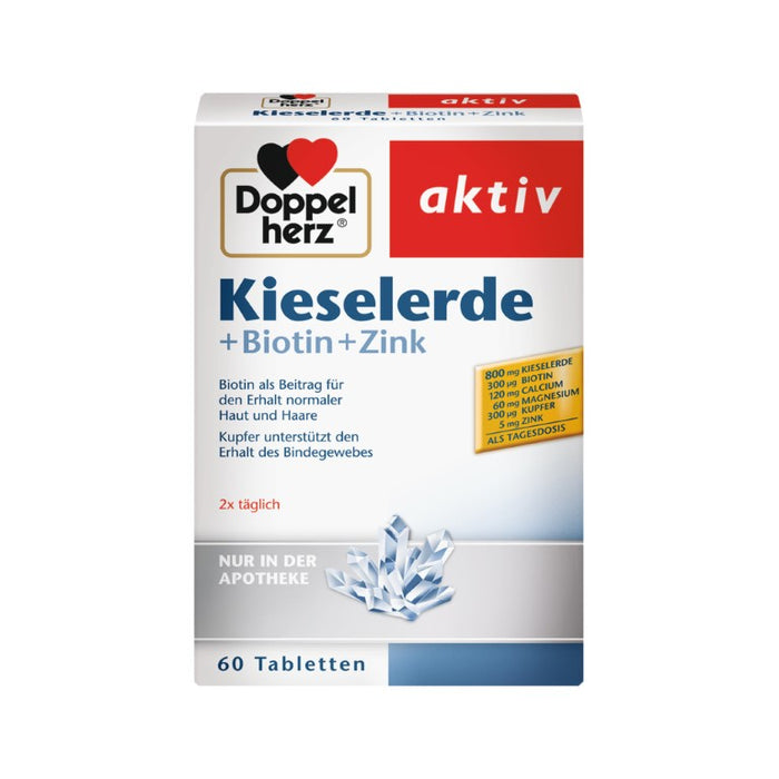 Doppelherz Kieselerde + Biotin, 60 pcs. Tablets