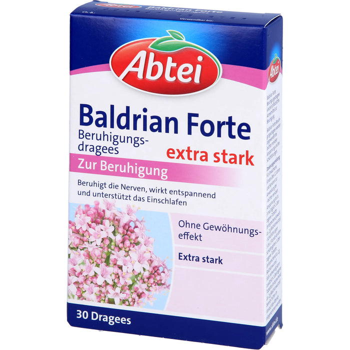 Abtei Baldrian Forte Beruhigungsdragees, 30 pc Tablettes