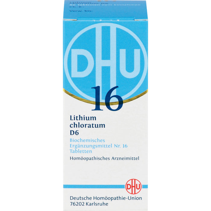 DHU Schüßler-Salz Nr. 16 Lithium chloratum D6 Tabletten, 80 pcs. Tablets