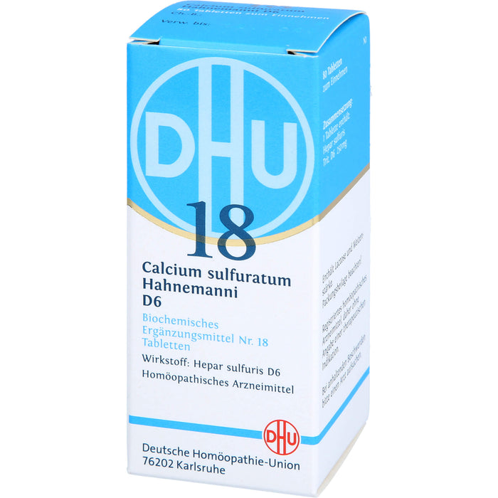 DHU Biochemie  18 Calcium sulfuratum Hahnemanni D6 Tabletten, 80 pc Tablettes