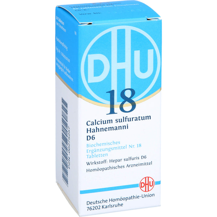 DHU Biochemie  18 Calcium sulfuratum Hahnemanni D6 Tabletten, 80 St. Tabletten