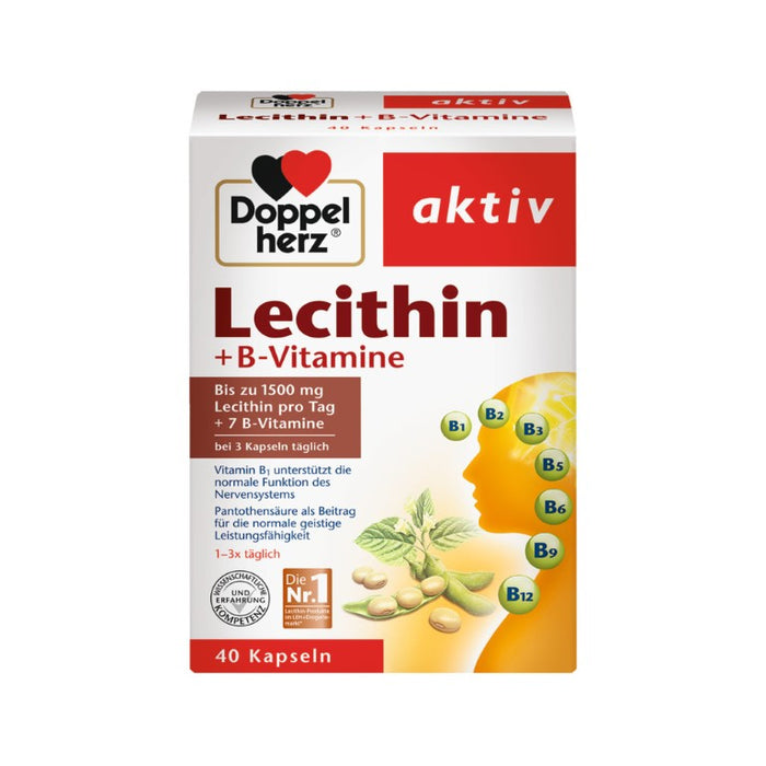 Doppelherz Lecithin + B-Vitamine, 40 pcs. Capsules