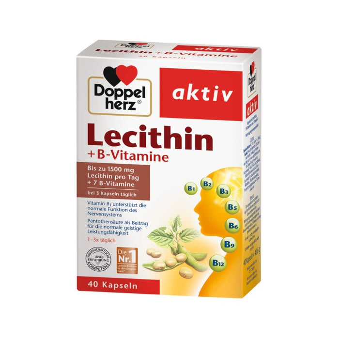 Doppelherz Lecithin + B-Vitamine, 40 pcs. Capsules