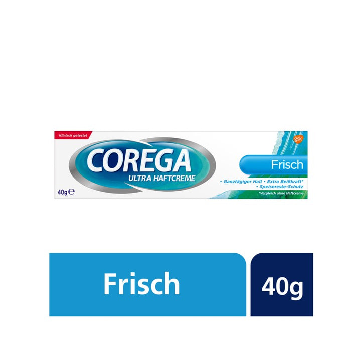 COREGA Ultra Haftcreme starker Halt für den Zahnersatz, 40 g Crème