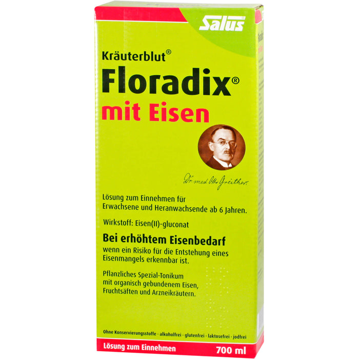 Floradix mit Eisen Lösung, 700 ml Solution