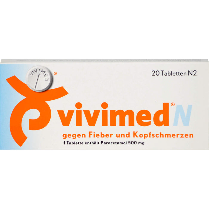 vivimed N gegen Fieber und Kopfschmerzen, 20 St. Tabletten