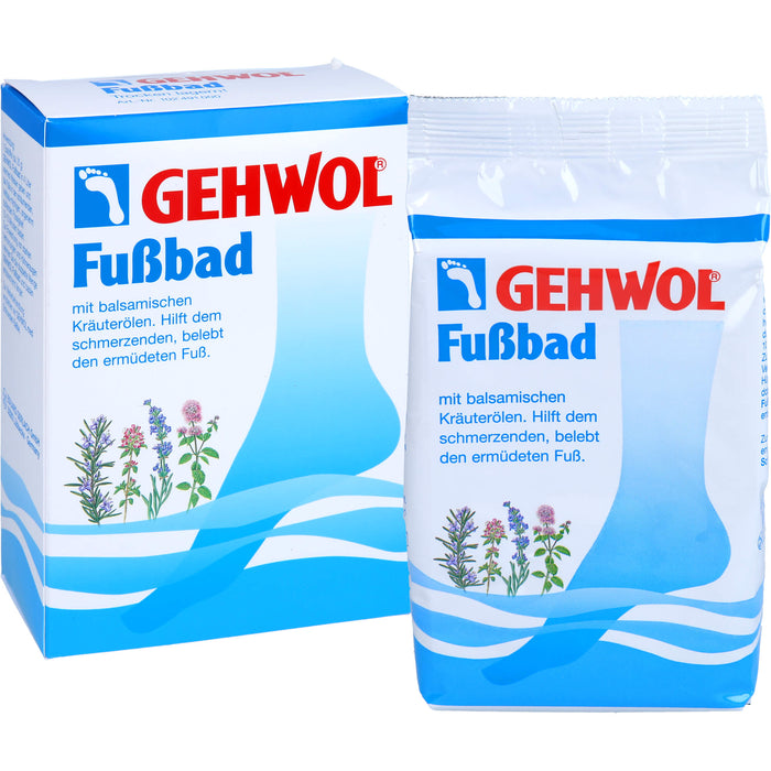 GEHWOL Fußbad mit balsamischen Kräuterölen belebt müde Füße, 250 g Badezusatz