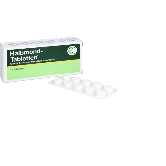 Halbmond-Tabletten 50 mg zur Kurzzeitbehandlung von Schlafstörungen, 10 pcs. Tablets