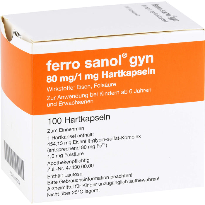 ferro sanol gyn Hartkapseln, 100 St. Kapseln