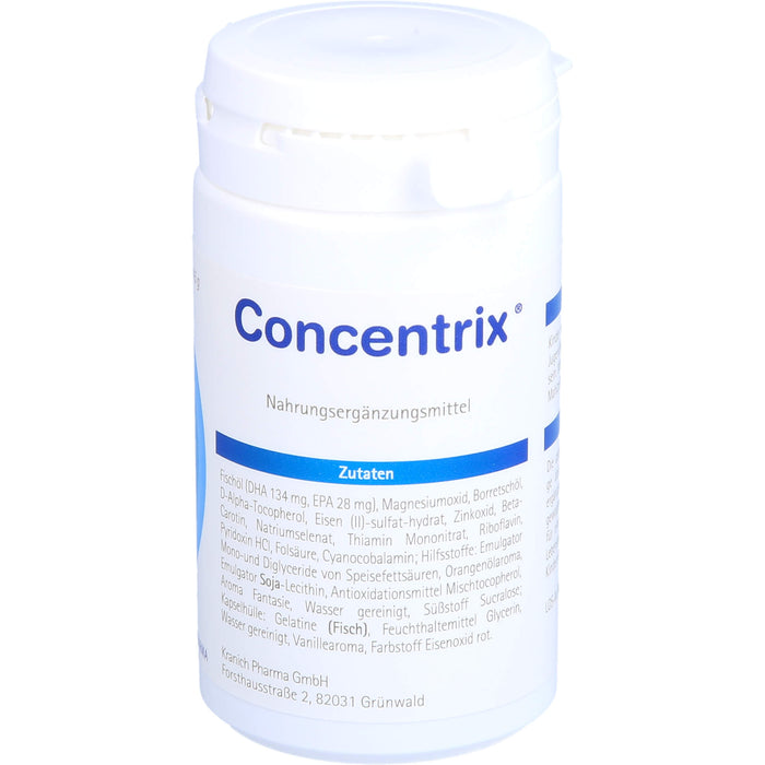 Concentrix Kapseln für Konzentration und Aufmerksamkeit, 60 pcs. Capsules