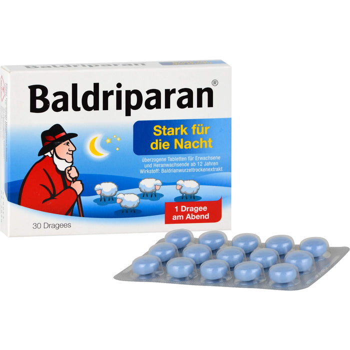 Baldriparan Stark für die Nacht Dragees, 30 pc Tablettes