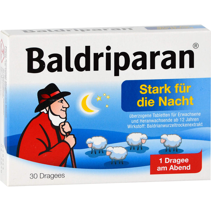 Baldriparan Stark für die Nacht Dragees, 30 pc Tablettes