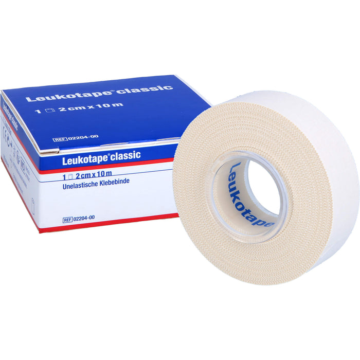 Leukotape classic unelastische Klebebinde 2 cm x 10 m weiß, 1 St. Wundauflagen