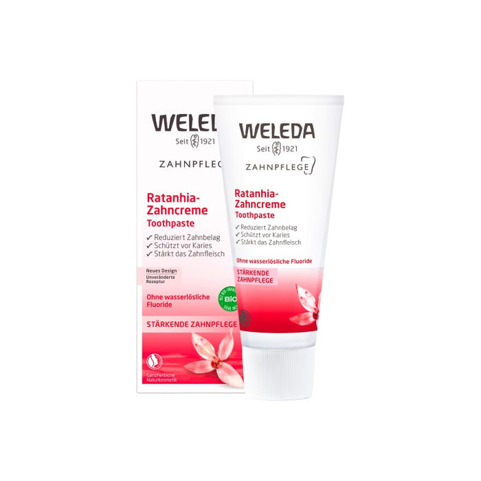 WELEDA Ratanhia-Zahncreme, 75 ml Toothpaste