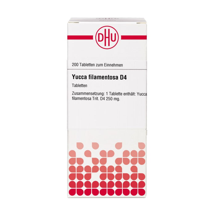 DHU Yucca filamentosa D4 Tabletten, 200 pc Tablettes