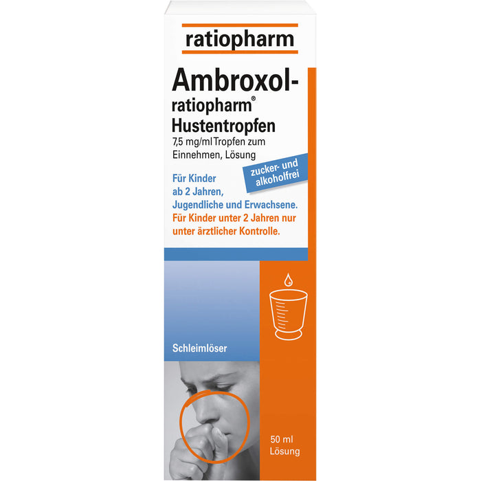 Ambroxol-ratiopharm Hustentropfen, 50 ml Lösung